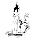 Black Flame Vinyl Sticker