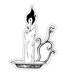 Black Flame Vinyl Sticker