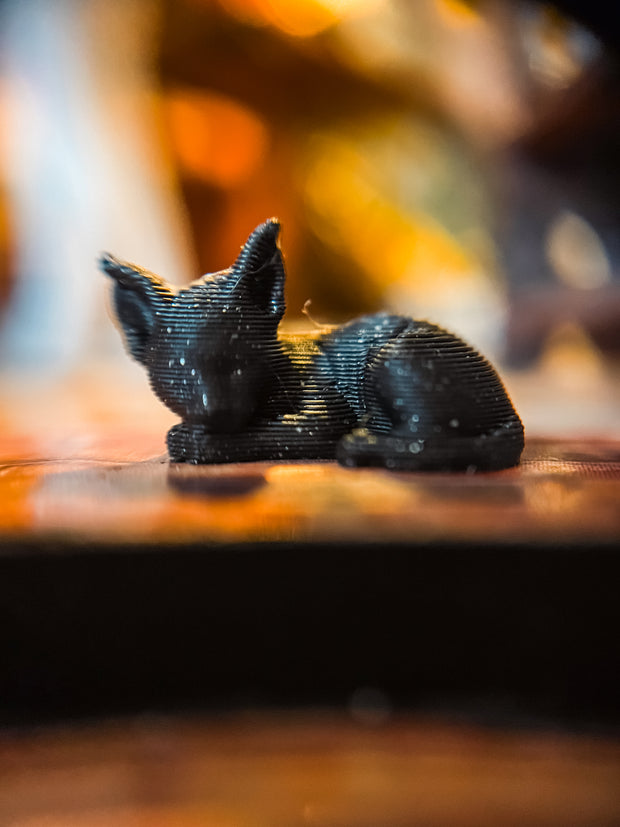 Mini Sphinx Cat — 3D Printed Miniature | 1:24 Scale