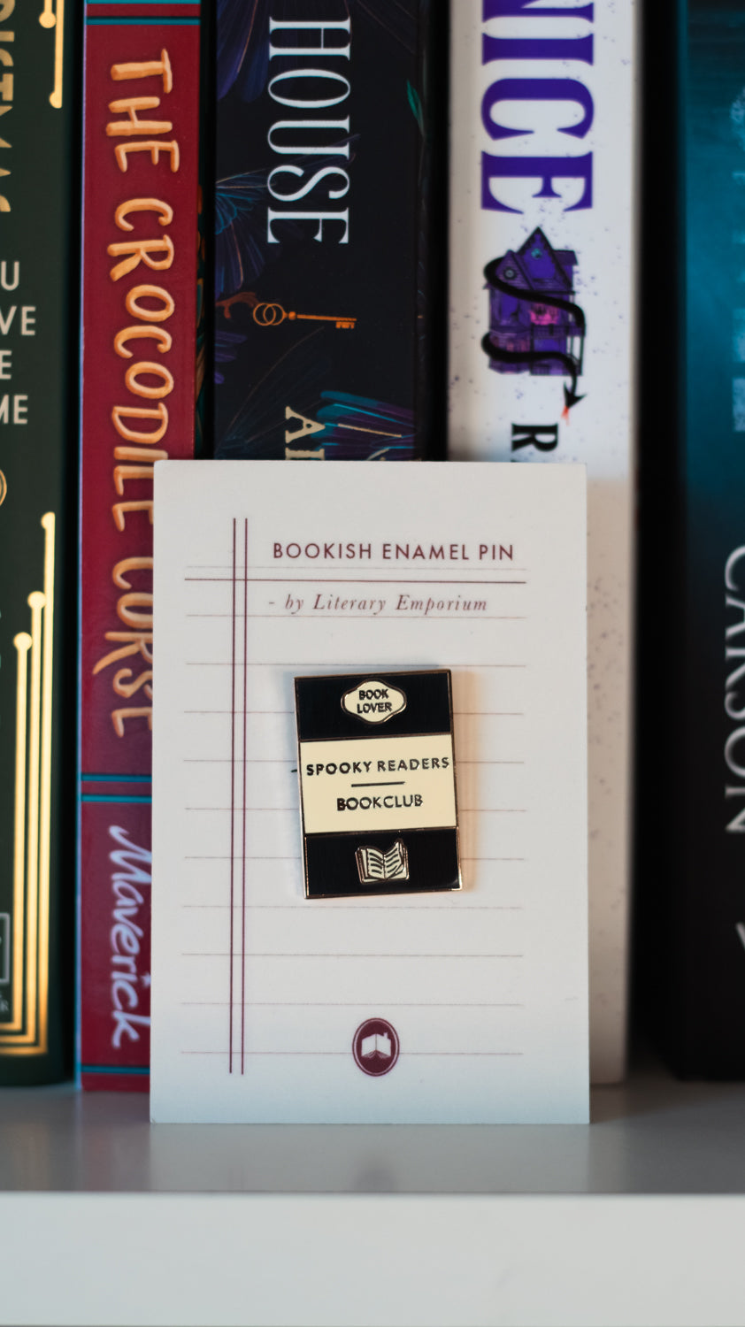 'Spooky Readers Bookclub' Book Lover Enamel Pin Badge