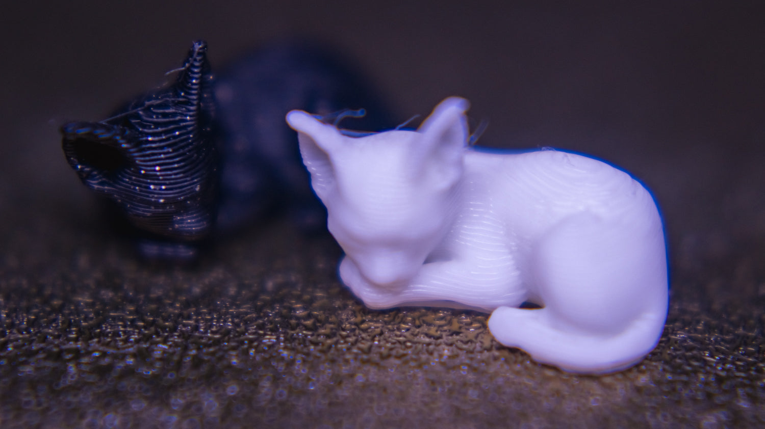 Mini Sphinx Cat — 3D Printed Miniature | 1:24 Scale
