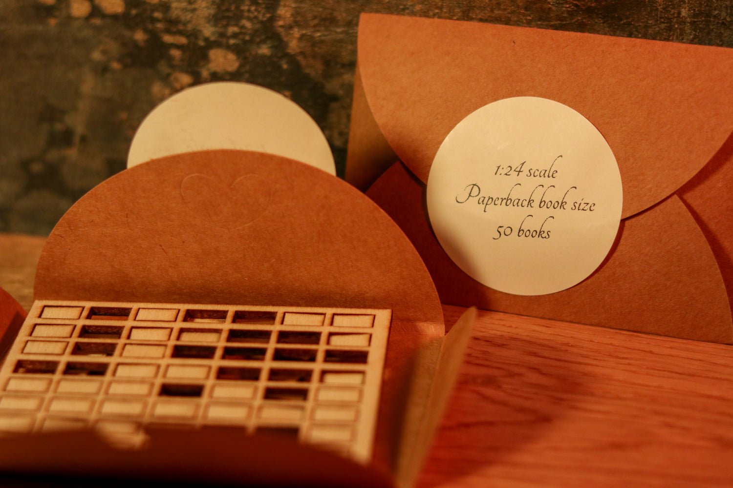 Miniature Paperback Books — 1:24 Scale | Laser Cut MDF | Set of 50