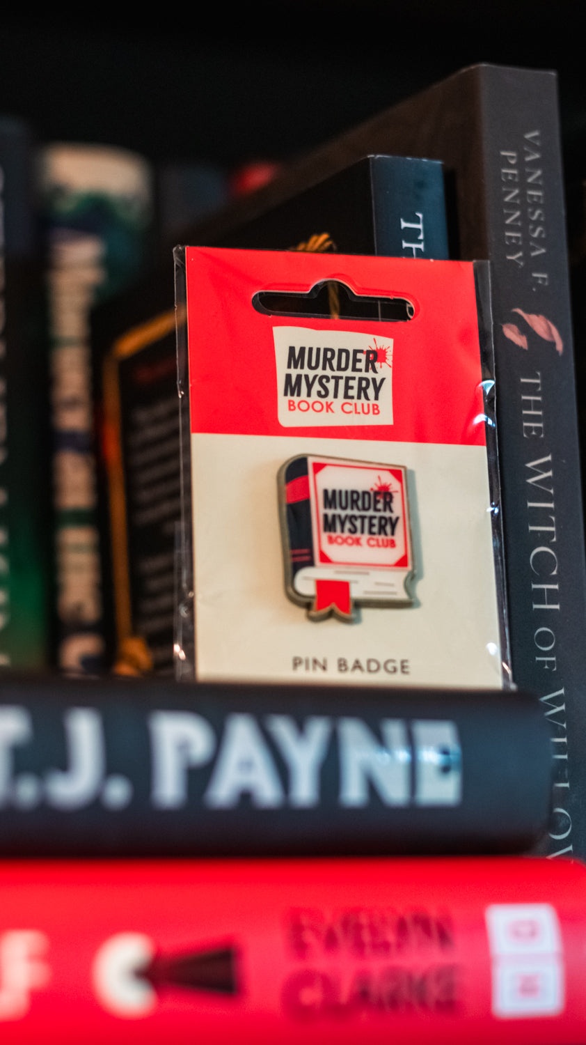 Murder Mystery Book Club Enamel Pin Badge