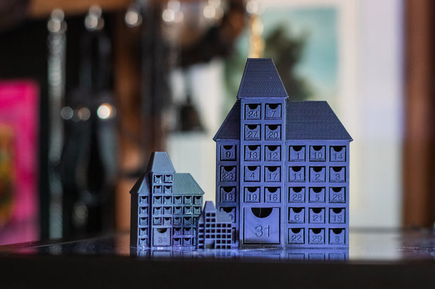 Spooky Halloween Advent Calendar Miniature, Gothic Haunted Dollhouse with Opening Drawers