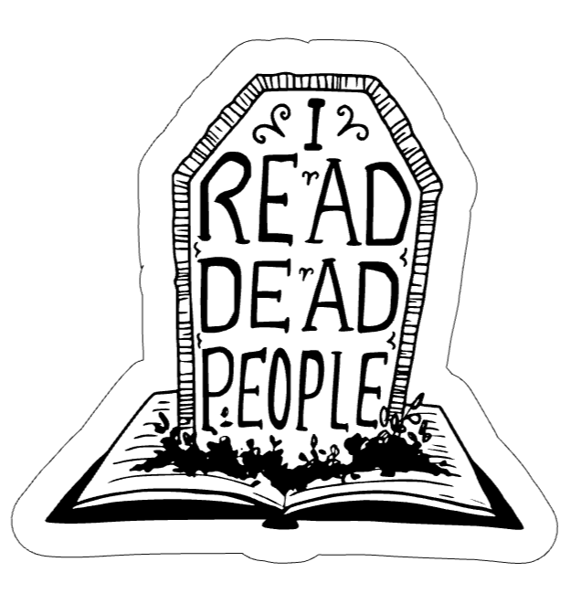 I Read Dead People Vinyl Sticker
