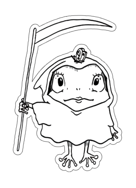 Mrs Death Vinyl Sticker