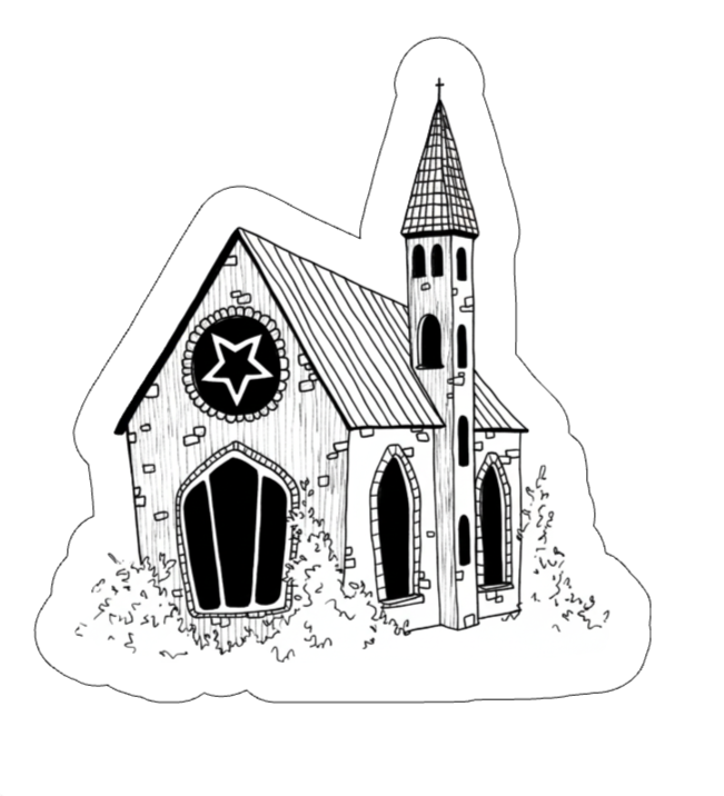 Pagan Church Vinyl Sticker