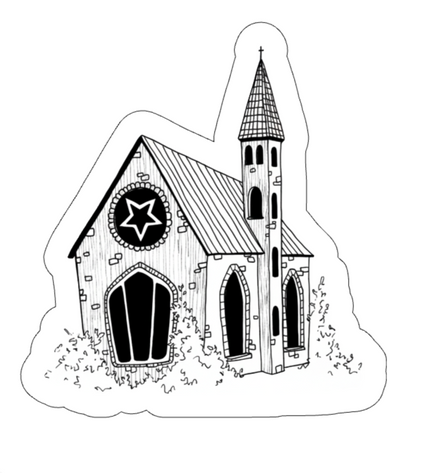 Pagan Church Vinyl Sticker