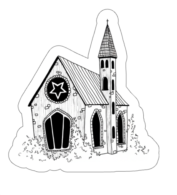Pagan Church Vinyl Sticker